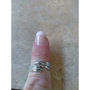 Vintage Indian Feather Silver 925 Ring-Adjustable.